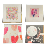 Valentine's Cards - A selection of cards, you will receive one of the styles shown.